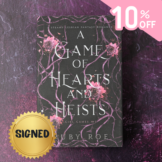 A Game of Hearts and Heists Signed Hardback